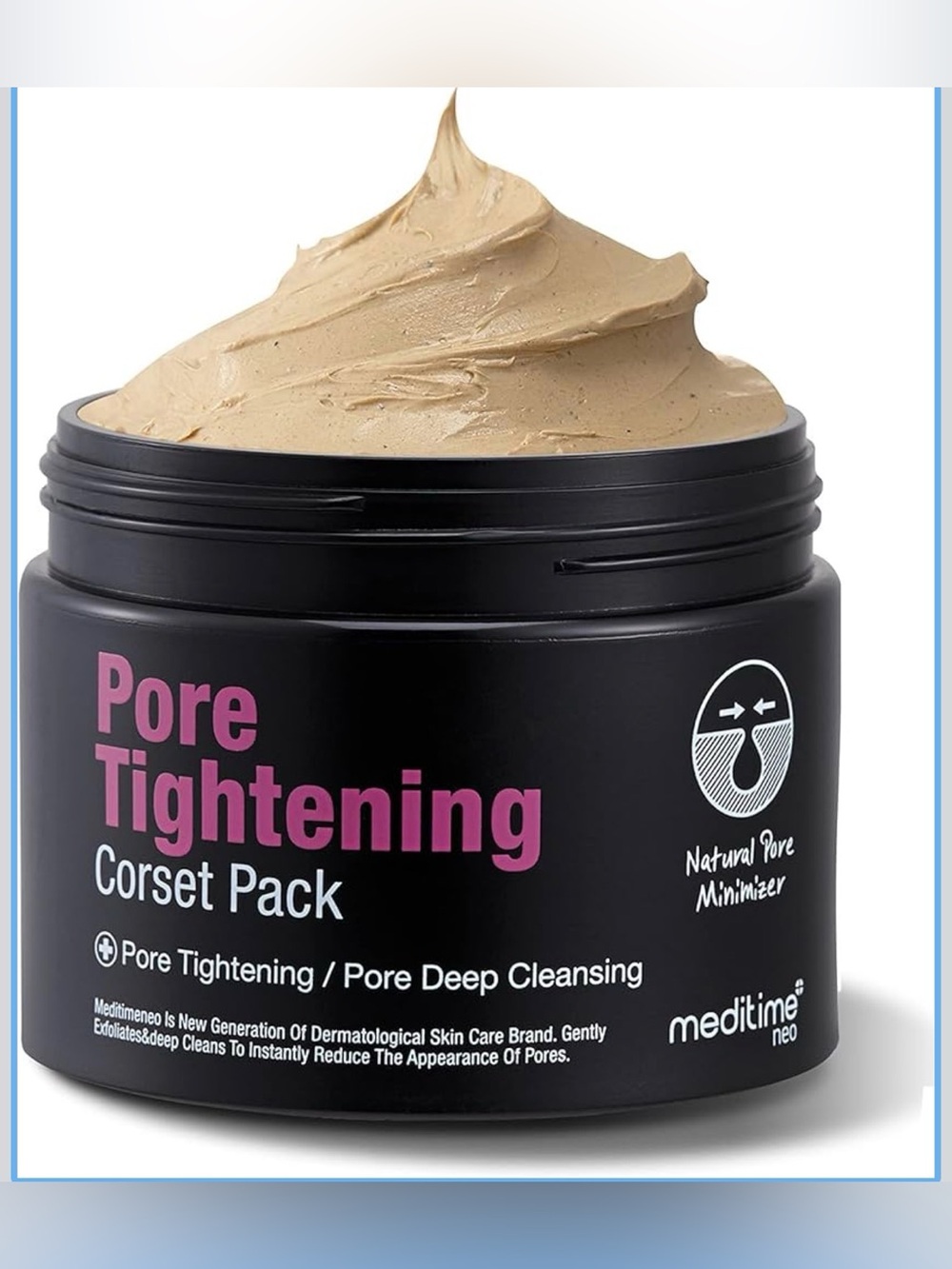 Meditime Neo Pore Tightening Deep Cleansing Face Mask Kaolin Bentonite Cream